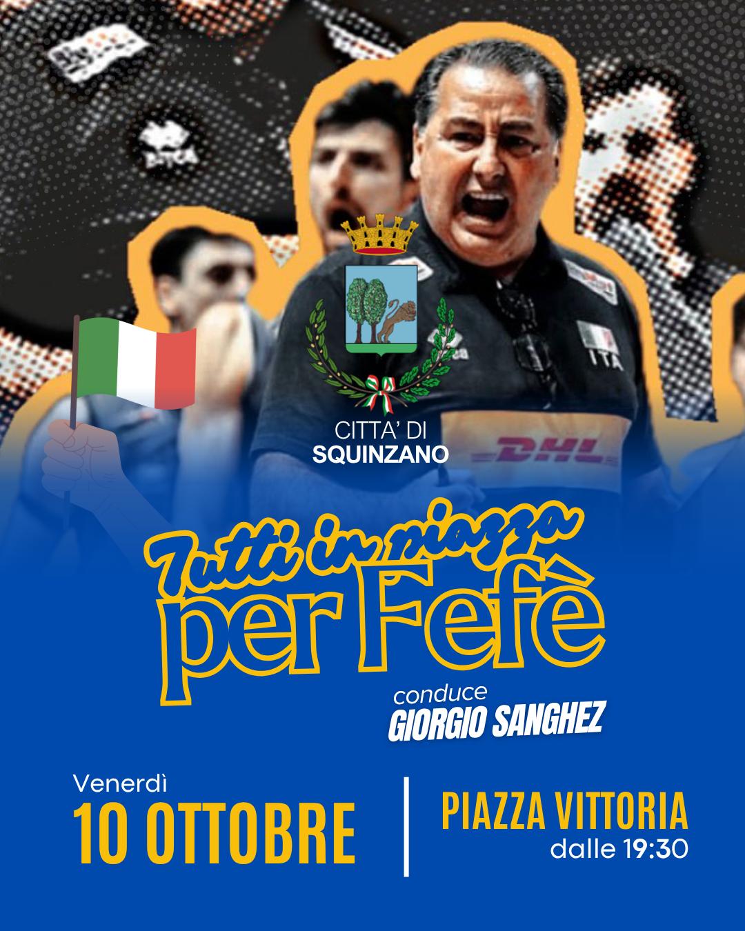 manifestazione su Fefe De Giorgi